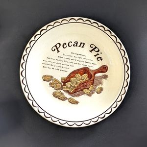 Vintage Pecan Pie Plate